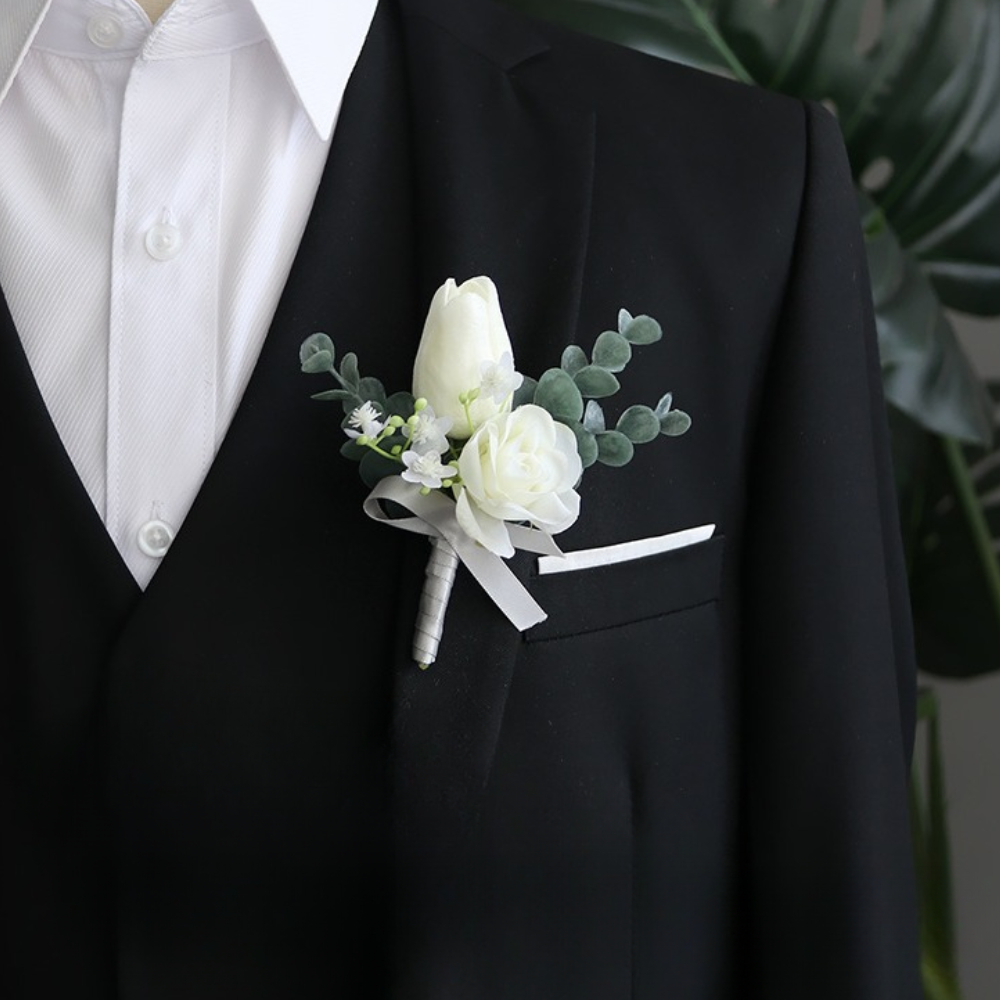 Groom Boutonniere Wedding Deco - Men'S Grooming For Marriage recension och pris