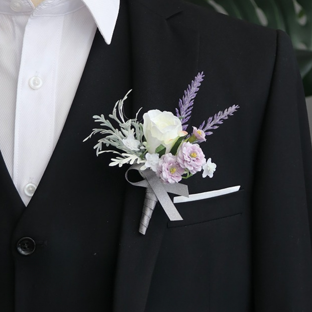 Groom Boutonniere Wedding Deco - Men'S Grooming For Marriage recension och pris